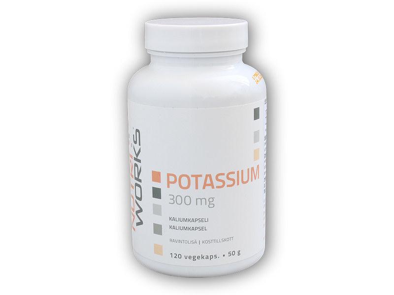 Nutri Works Potassium 300mg 120 kapslí