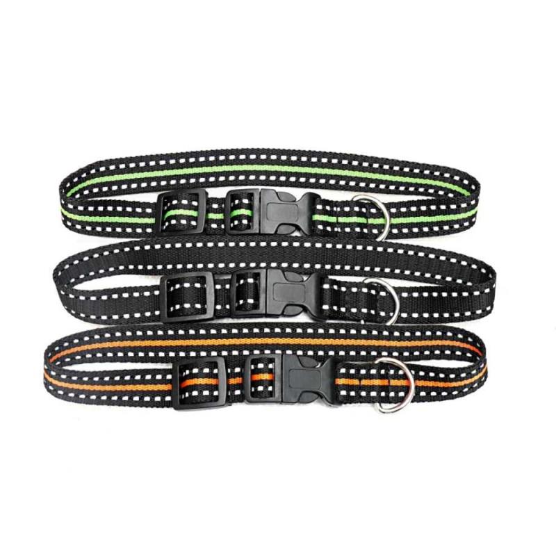 Obojek popruh reflexní prošívání 60 x 2,5 cm