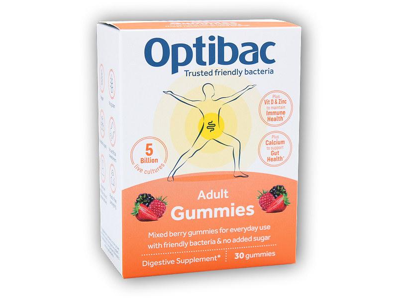 Optibac Želé s probiotiky pro dospělé 30 gummies 99g