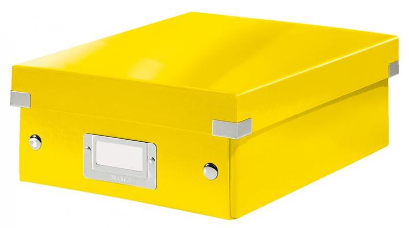 LEITZ Organizační box ClickStore, velikost S, žlutá