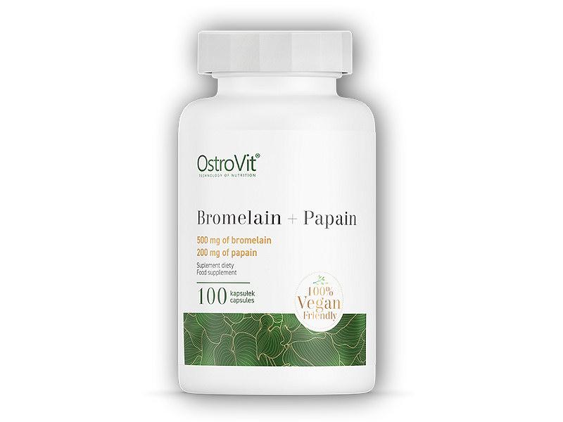 Ostrovit Bromelain + papain 100 kapslí