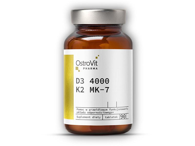 Levně Ostrovit Pharma Vitamin D3 4000 IU + K2 MK-7 90 tablet