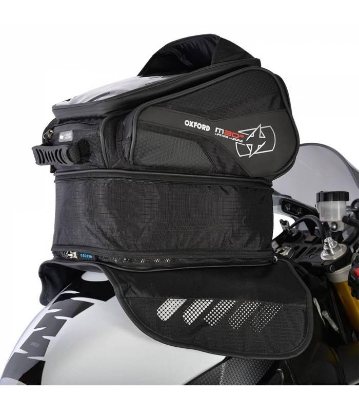 Oxford Tankbag na motocykl M30R, (černý, s magnetickou základnou, objem 30 l)