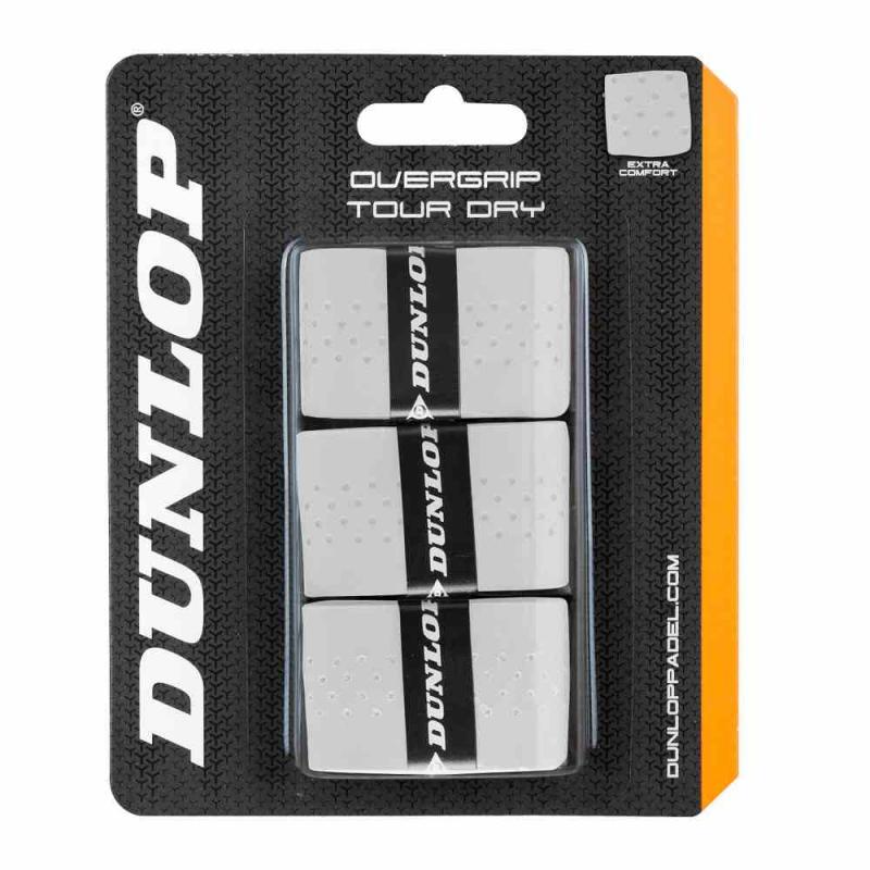 Levně Padel omotávky DUNLOP DRY TOUR OverGrip bílý