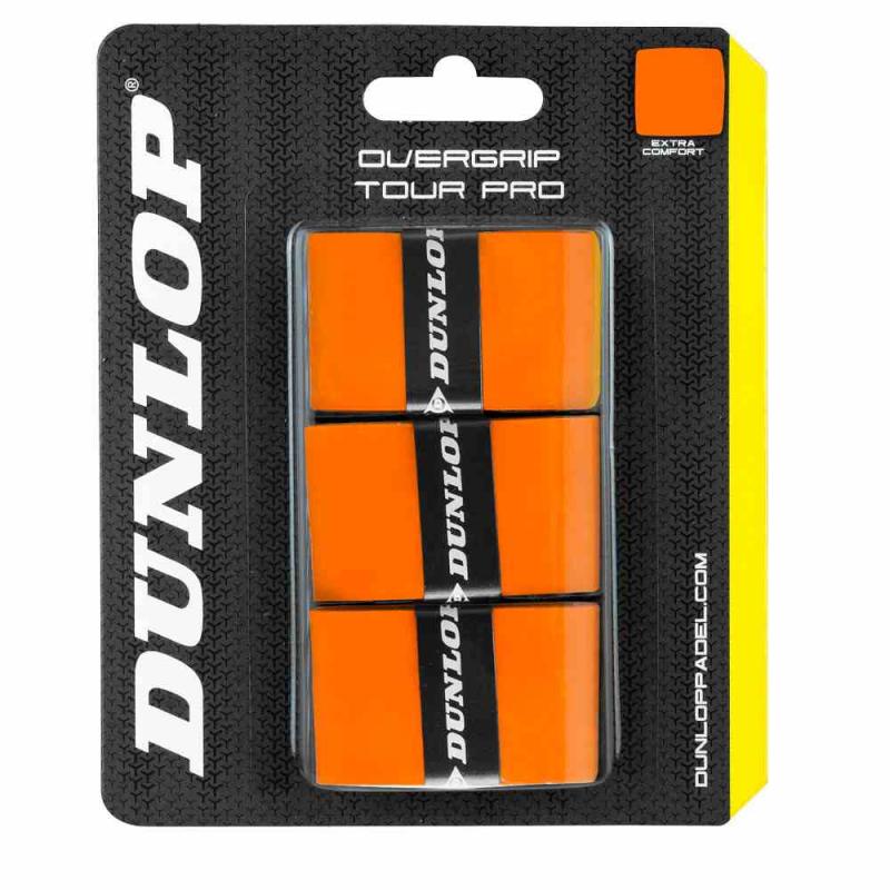 Levně Padel omotávky DUNLOP PRO TOUR OverGrip oranžový