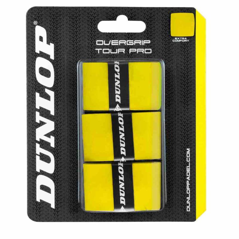 Levně Padel omotávky DUNLOP PRO TOUR OverGrip žlutý