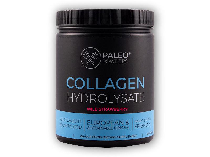 Paleo Powders Kolagén z divokých rýb 500g (natural jahoda + vitamín C)
