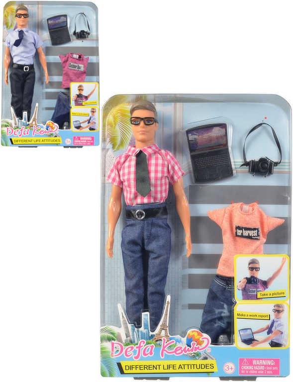 Panenka Defa Lucy panák Kevin youtuber 30cm s brýlemi set s trendy doplňky 2 druhy