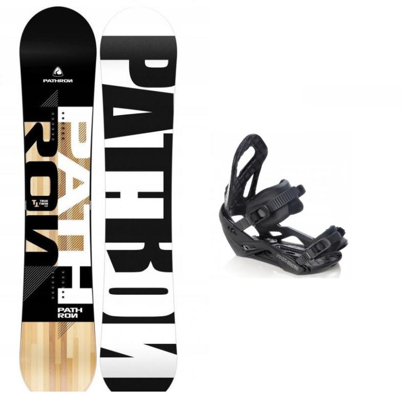 Levně Pathron TT snowboard + Pathron AT snowboardové vázání - 162 cm Wide + L (EU 43-48)