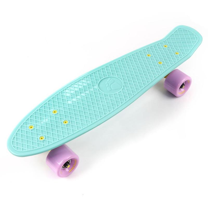 Levně Meteor 56 cm AL truck mátový - růžový pennyboard