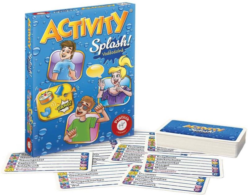 Piatnik Hra ACTIVITY Splash voděodolné (společenská hra)