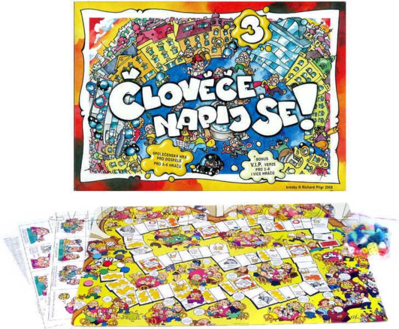 PILGR Hra Člověče napij se 3 (společenská hra)