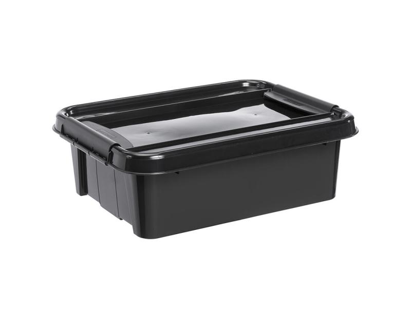 Plast Team Box úložný REC 21l, 51x39x16,9cm s víkem PH ČER