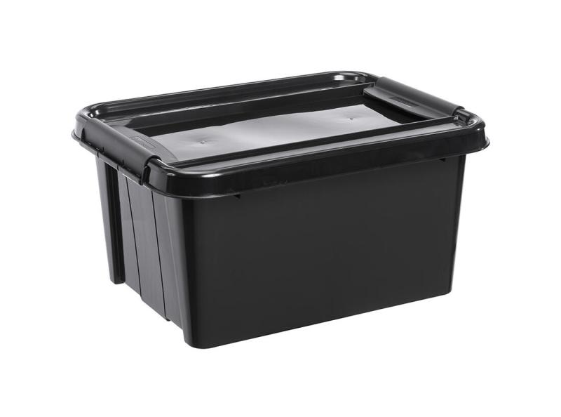 Plast Team Box úložný REC 32l, 51x39x25,8cm s víkem PH ČER
