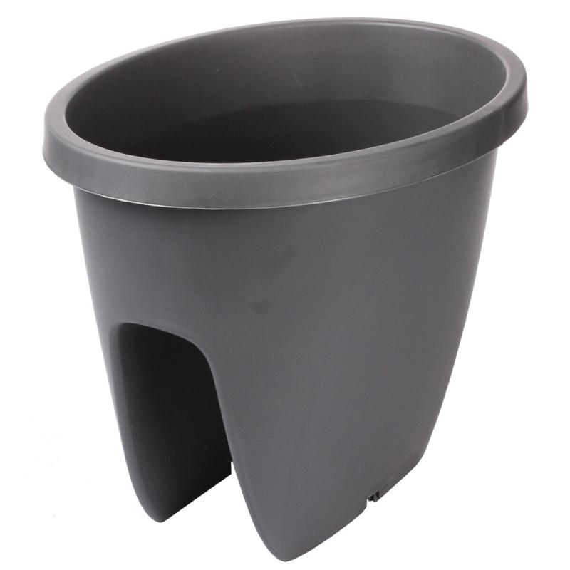 Plastkon Balconia OVI balkónový květináč antracitová
