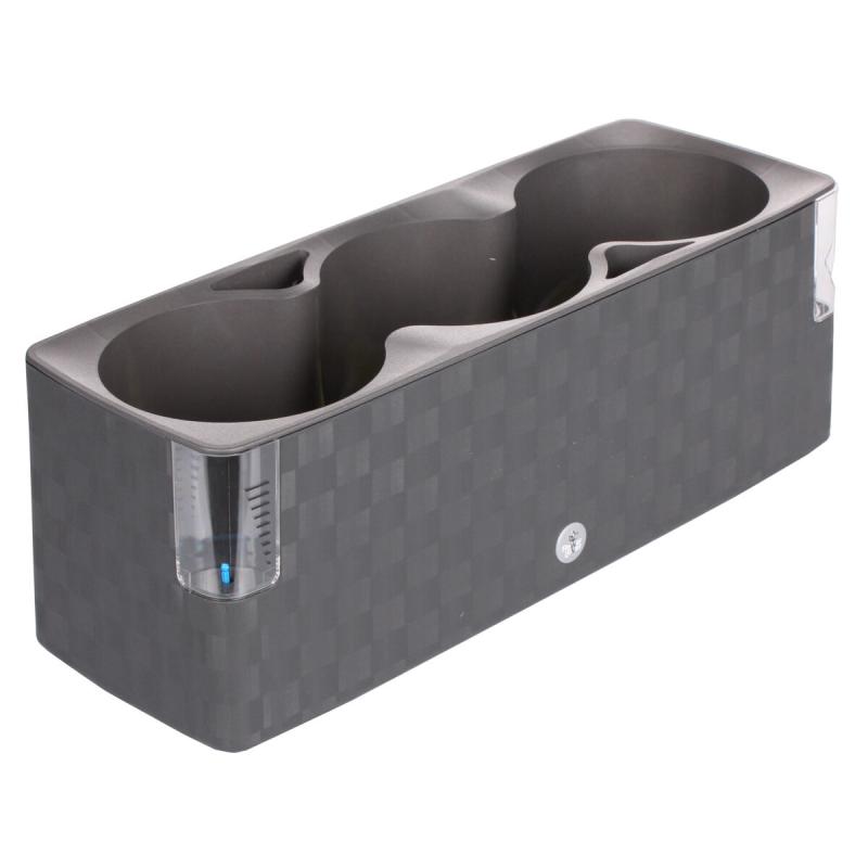Plastkon Cobble Trio samozavlažovací květináč antracitová