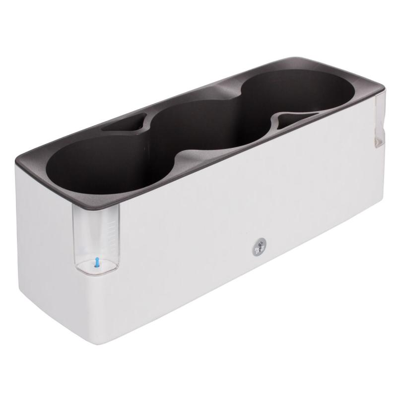 Plastkon Cobble Trio samozavlažovací květináč bílá