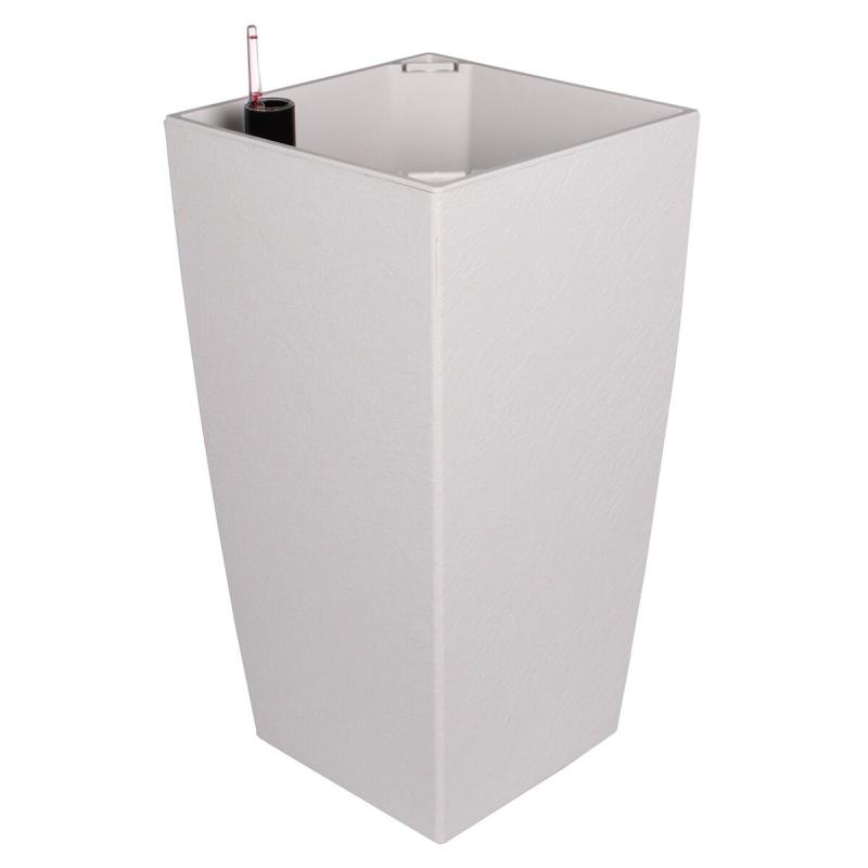 Plastkon Delto Stone samozavlažovací květináč 25 x 46 cm bílá
