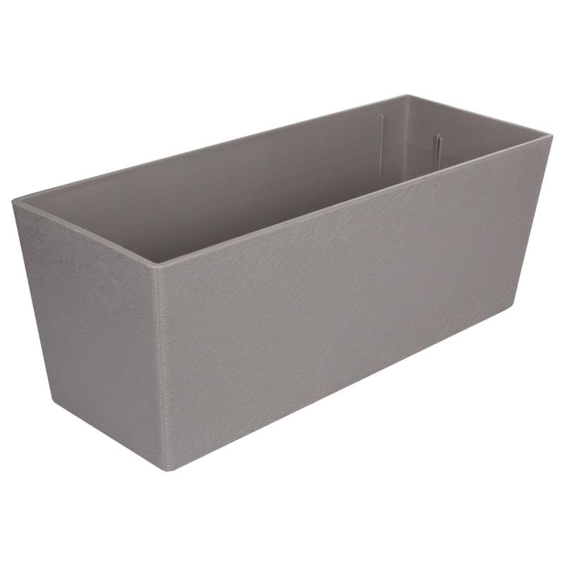 Plastkon Florence Stone dekorativní truhlík 50 cm šedá