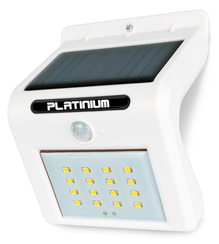 Platinium Nástěnné solární LED světlo s detektorem pohybu