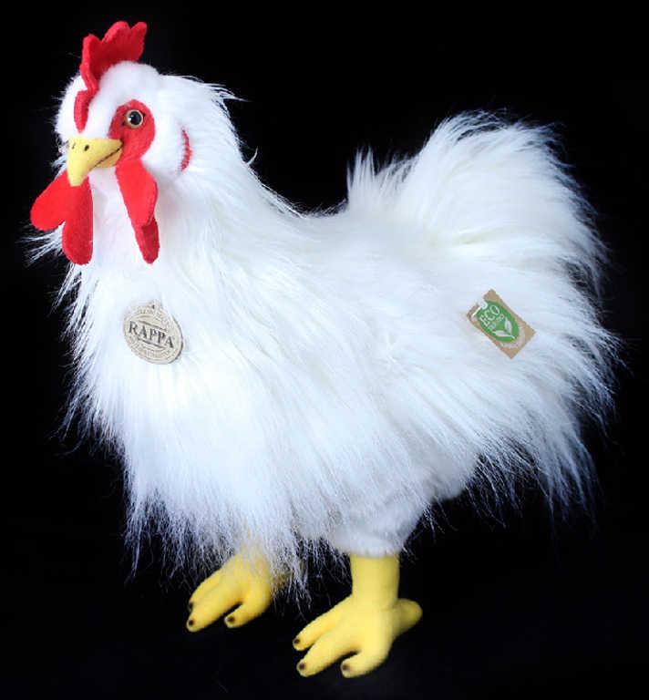 PLYŠ Kohout bílý stojící 33cm Eco-Friendly (plyšová hračka)