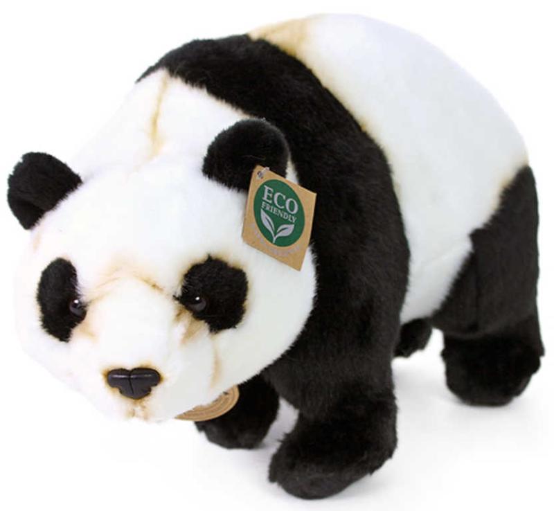 PLYŠ Medvídek panda stojící 36cm Eco-Friendly (plyšová hračka)