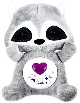 PLYŠ Mýval zvířátko na usínání usínáček na baterie Světlo Zvuk