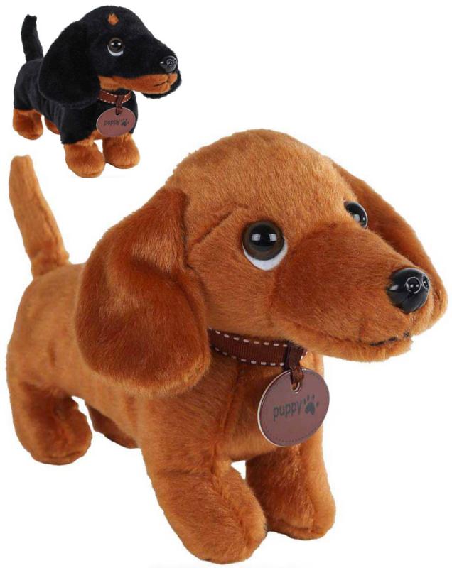 PLYŠ Pes jezevčík 26cm Take Me Home 2 barvy (plyšová hračka)
