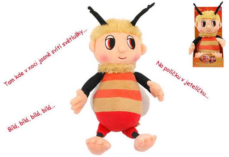 PLYŠ Příběhy včelích medvídků Čmelda 29 cm s písničkami (plyšová hračka)