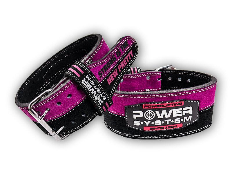 Levně Power System STRONGFEMME opasek powerlifting - Pink S