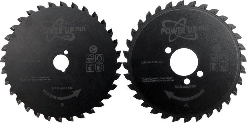 Power Up Kotouče náhradní pro dvoukotoučovou pilu TO-79255 125mm sada 2ks