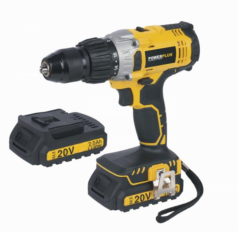 Powerplus Aku vrtačka POWX00445 20V s příklepem