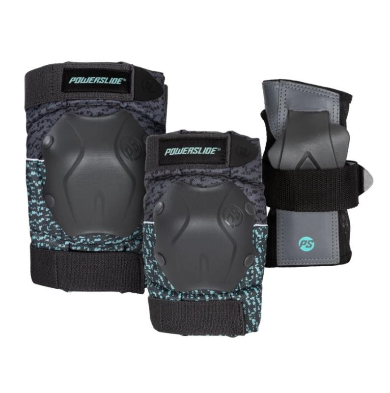 Powerslide Chrániče Standard Black/Teal (sada)