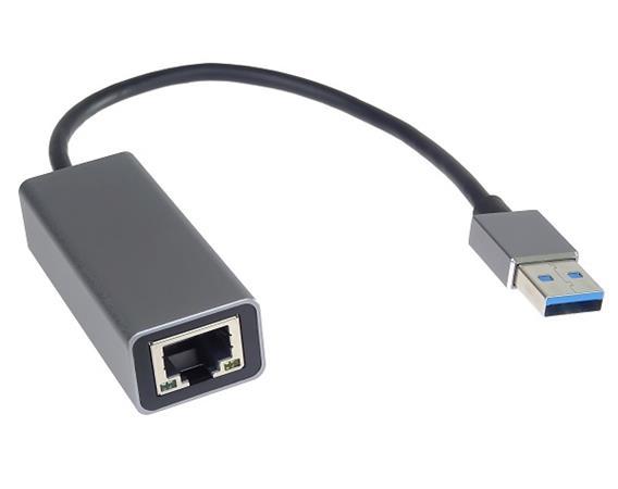 PremiumCord adaptér USB3.0 - LAN RJ45 ETHERNET 10/100/1000 MBIT Aluminium