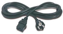 PremiumCord Kabel síťový k počítači 230V 16A 1,5m IEC 320 C19 konektor