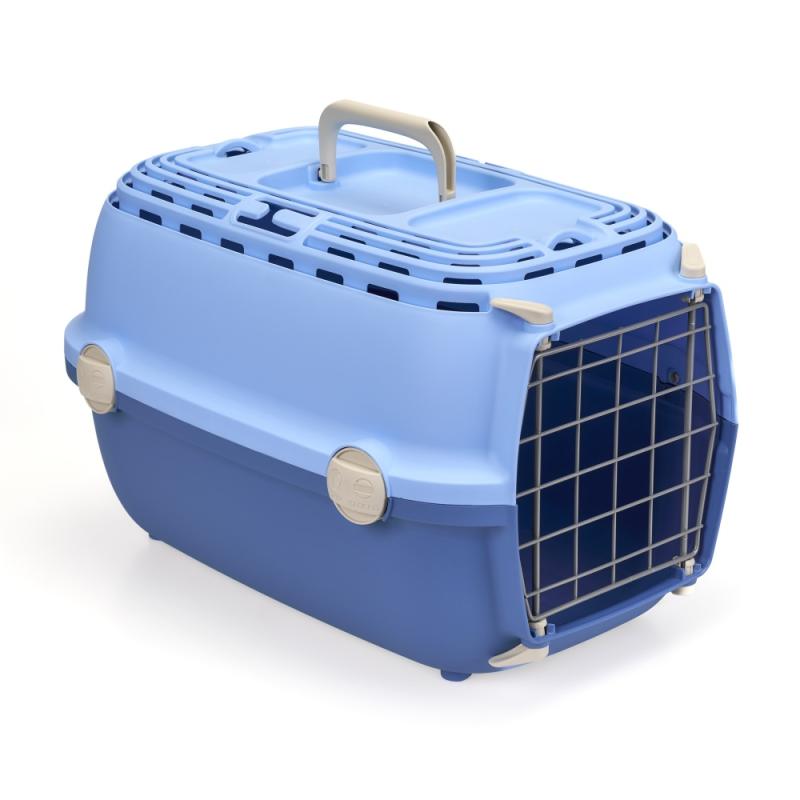 Přepravka Horizon kovová dvířka, pastelově modrá