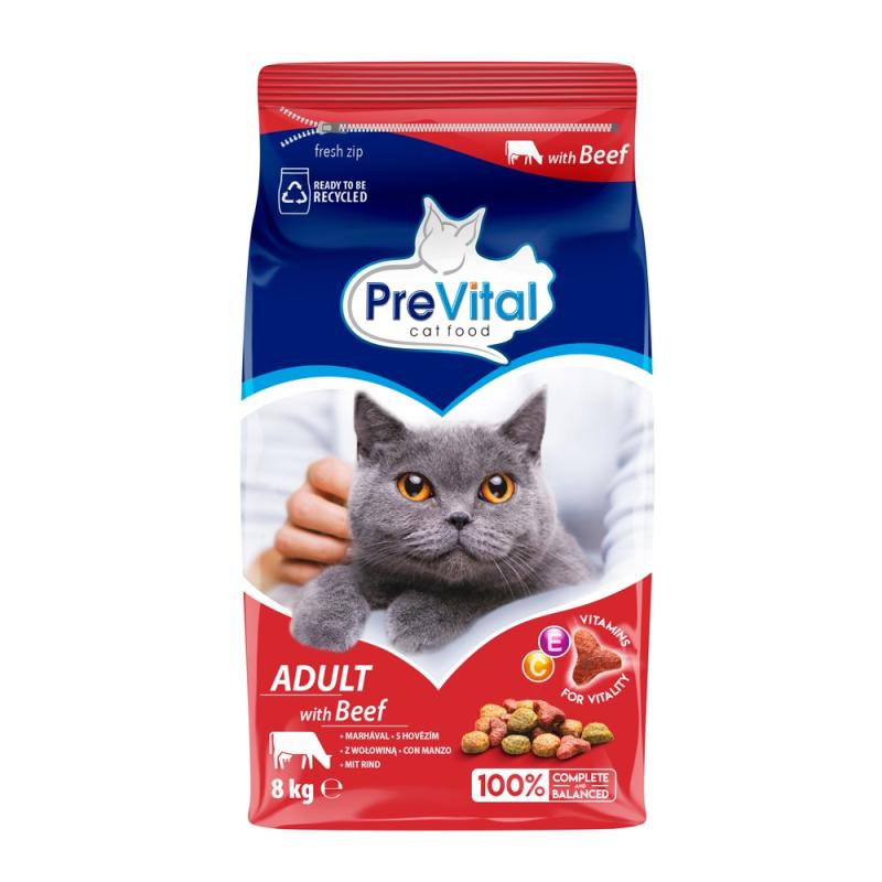 PreVital Kočka Hovězí 8 kg