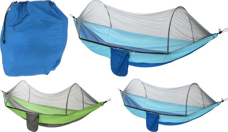 Progarden Hamaka s moskytiérou PROGARDEN 140 x 260 cm modrá