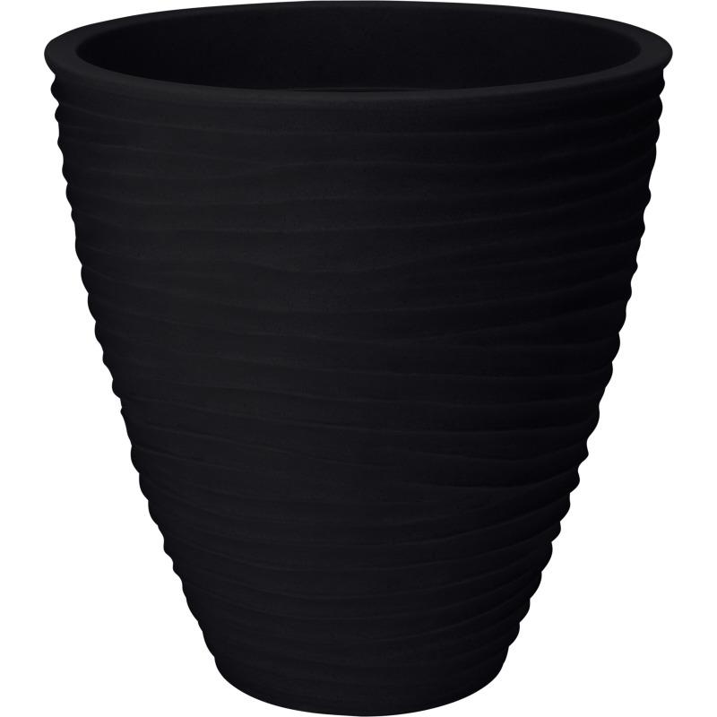 Progarden Květináč venkovní žebrovaný 40 cm antracit
