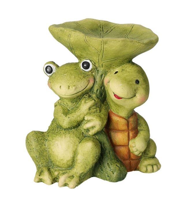 Progarden Zahradní dekorace žába,želva 14 cm