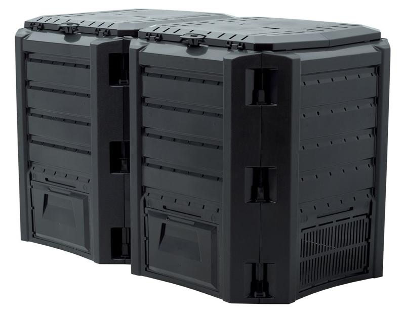 Prosperplast Kompostér COMPOGREEN 2x400 l černý