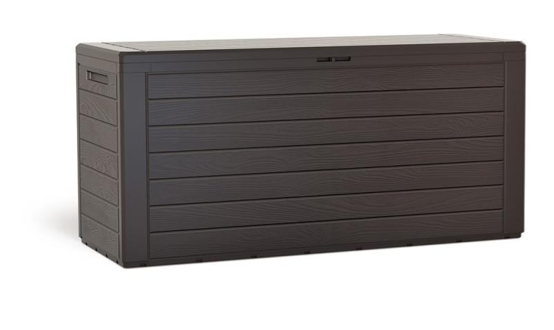 Prosperplast Zahradní box WOODEBOX hnědý 280L
