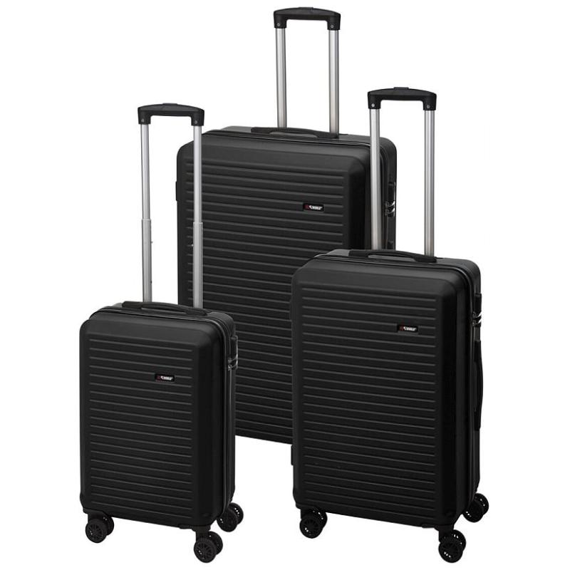 Proworld Sada cestovných kufrov 3 ks 50 / 60 / 70cm čierna