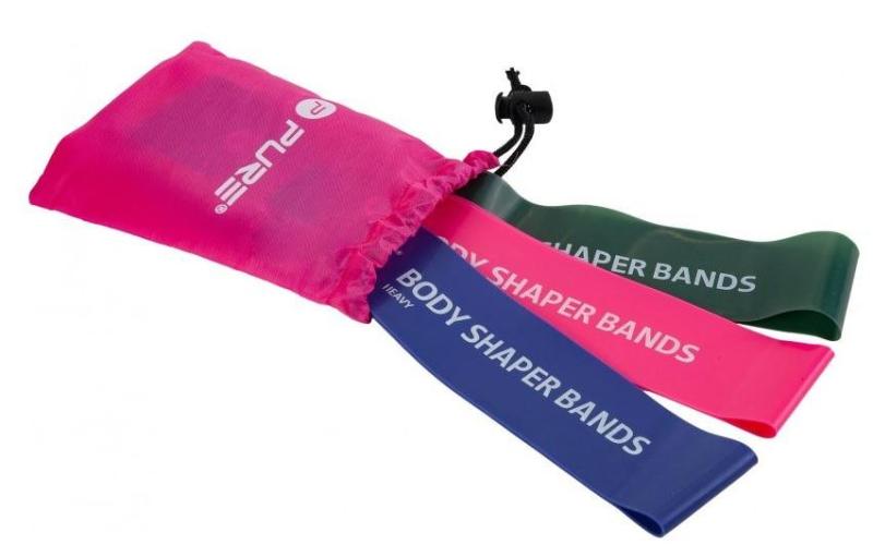 Pure2improve Odporová fitness aerobic guma P2I SET LADIES 3 ks