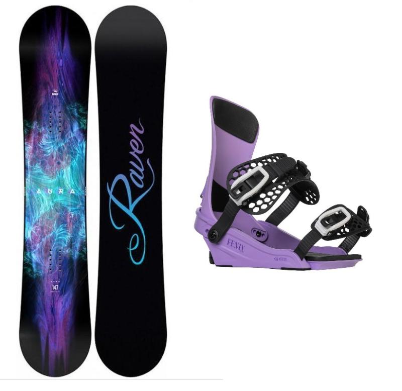 Raven Aura dámský snowboard + Gravity Fenix levander 23/24 vázání