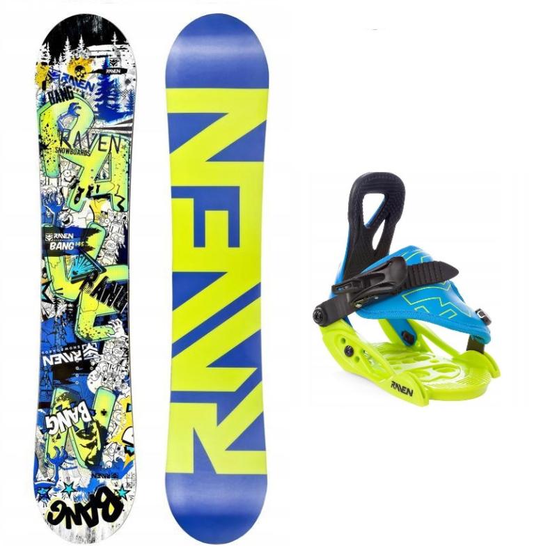 Raven Bang junior mini detský snowboard + Raven s160 detské viazanie