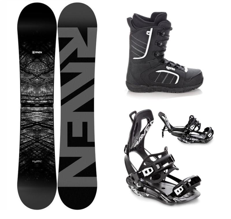 Raven Mystic snowboard + Raven Fastec FT360 black viazanie + Raven Target obuv