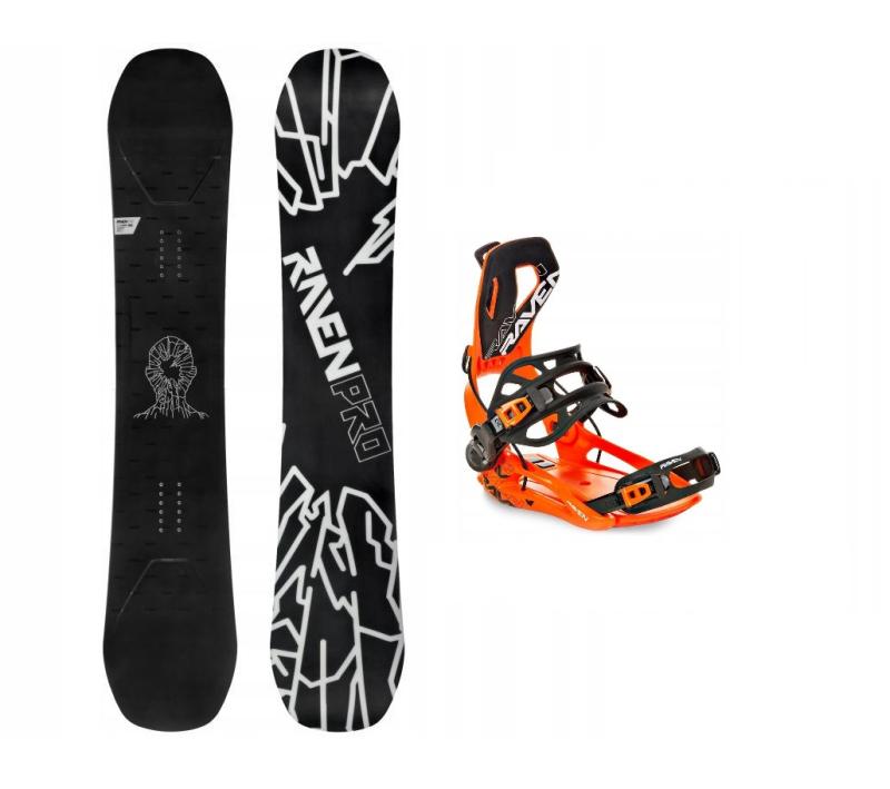 Raven PRO OpenMind Carbon snowboard + Raven RAGE Fastec FT360 orange vázání