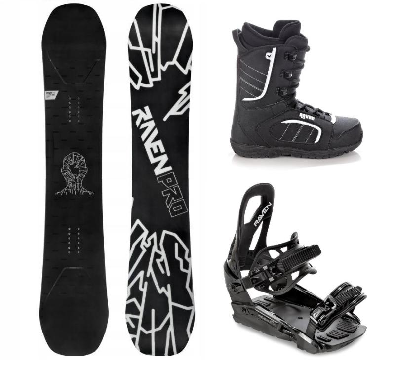 Raven PRO OpenMind Carbon snowboard + Raven S230 Black vázání + Raven Target obuv