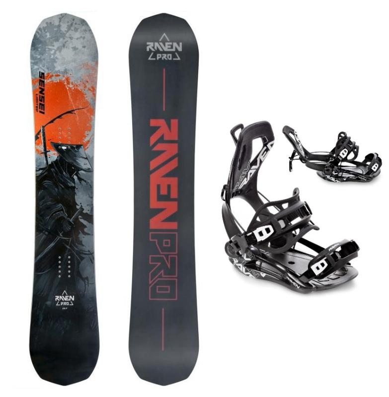 Raven PRO Sensei Carbon snowboard + Raven Fastec FT360 black snowboardové viazanie + zľava 400,- na príslušenstvo